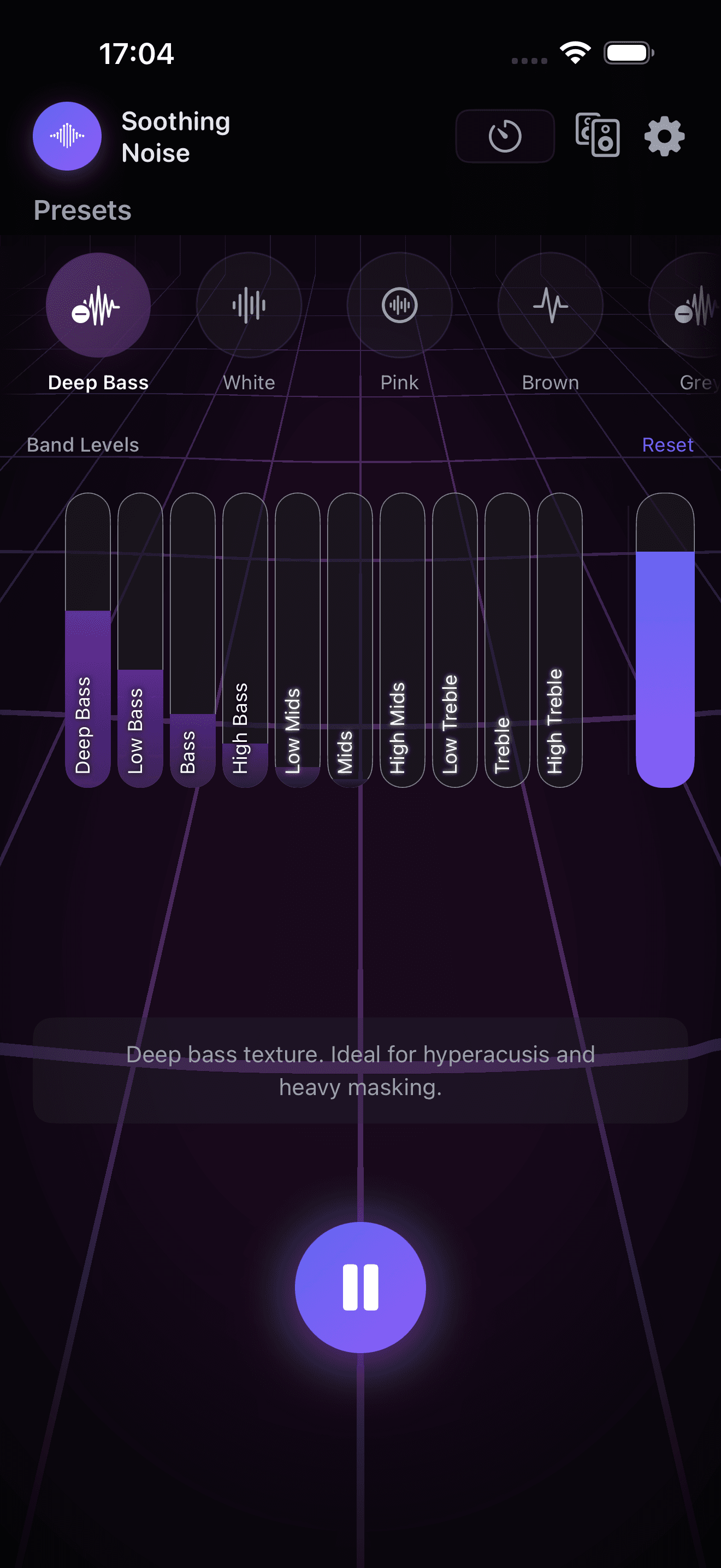 Quilence Main Player - 10-band frequency equalizer